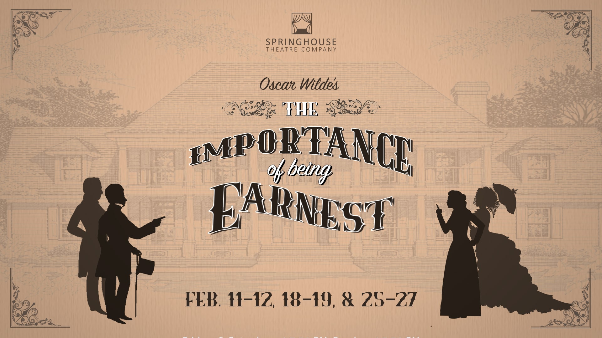 title slide for the importance of being earnest